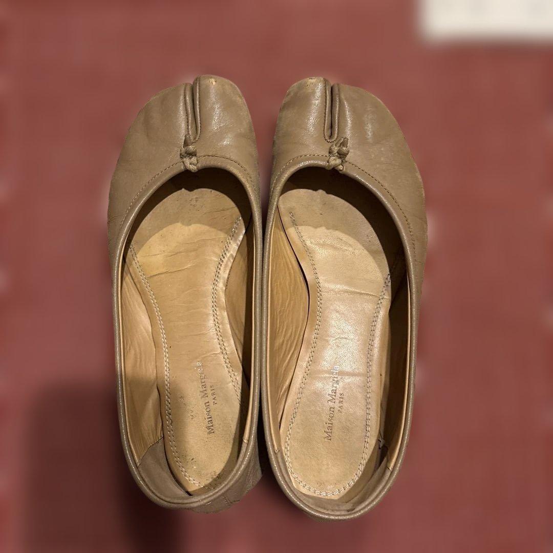 マルジェラ タビ バレエ 中古 ベージュ 37