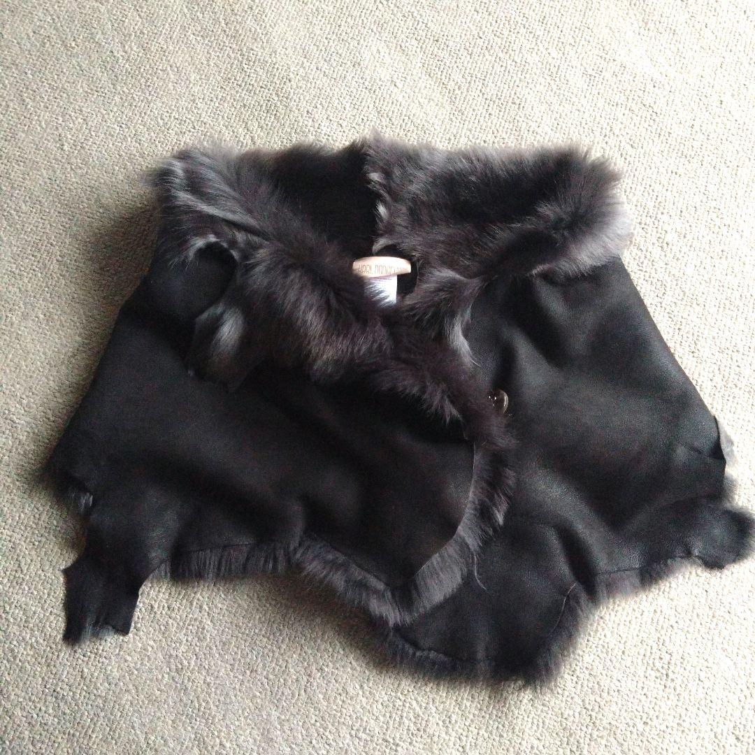 ★超美品★KARL DONOGHUE ファーショール　ブラウン