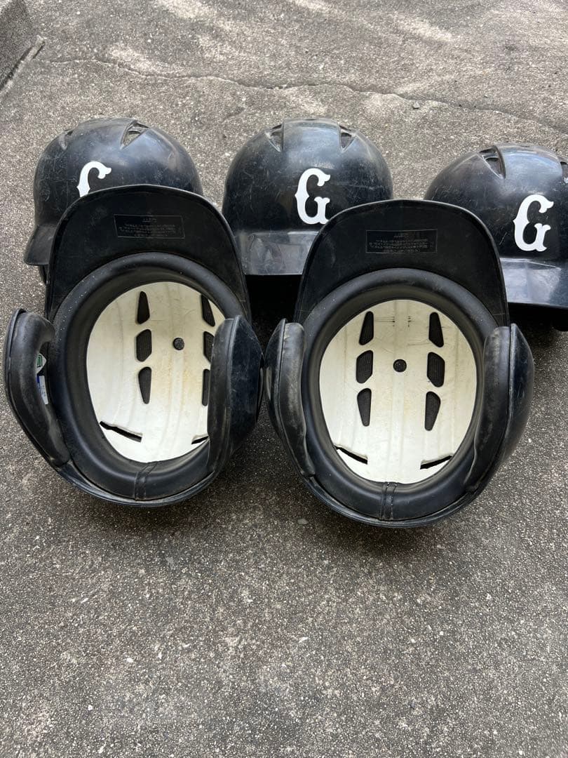 ZETT バッティングヘルメット 6個セット　黒　O1個　L3個　M2個