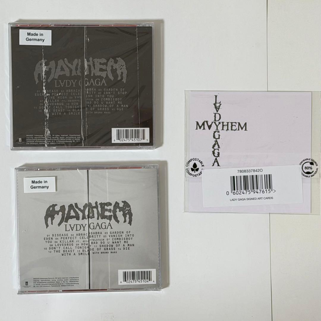 テ*ー様 レディー・ガガ　MAYHEM　直筆サイン入りCD バンドル