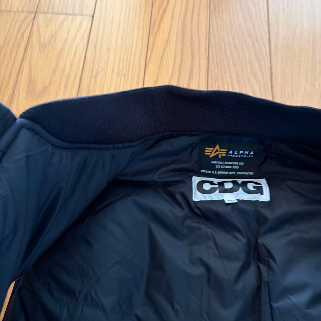 ★美品！CDG ALPHA MA-1 ブラックベスト Mサイズ★