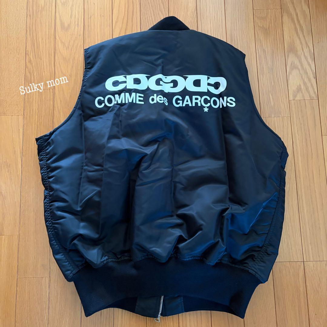 ★美品！CDG ALPHA MA-1 ブラックベスト Mサイズ★