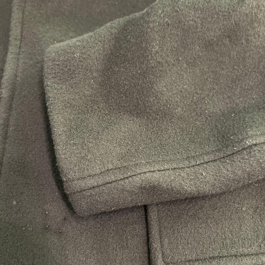 【やーまん/Y's】フード付き黒ウールコート