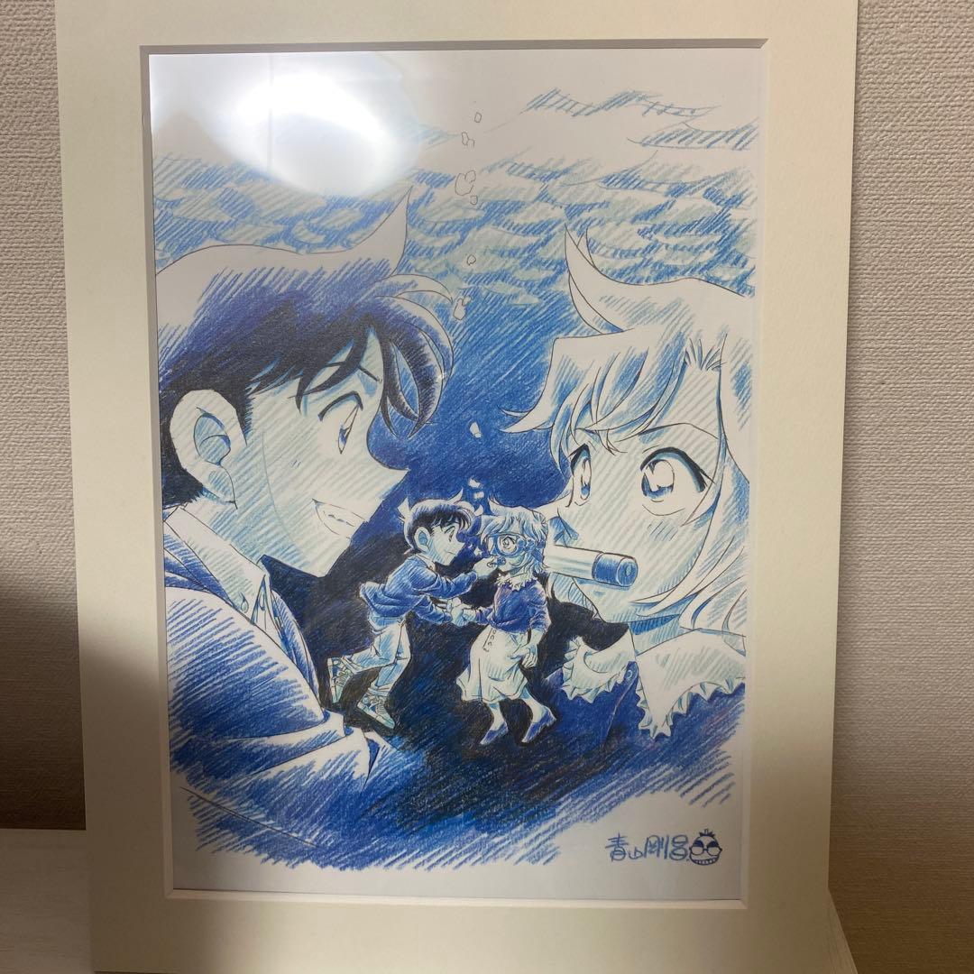 名探偵コナン 黒鉄の魚影 複製原画 サンデー応募者全員サービス 青山剛昌