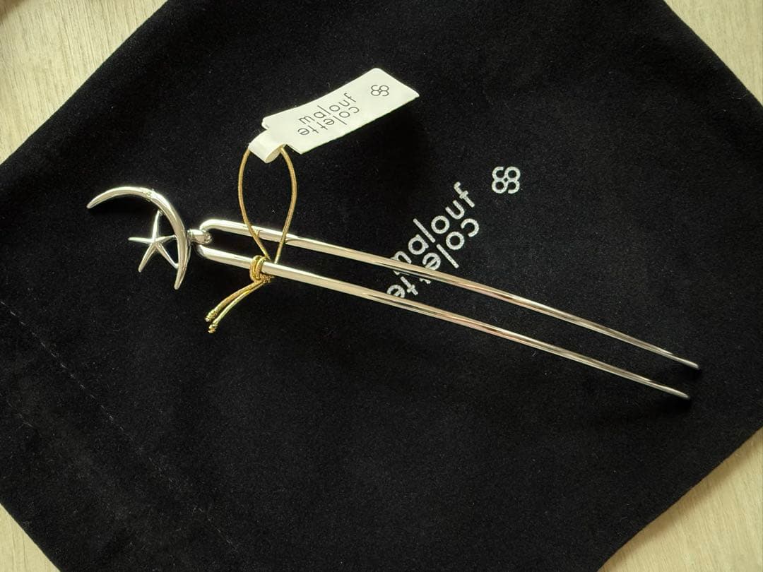 お値下げ★コレットマルーフ　クレセントヘアピン シルバー