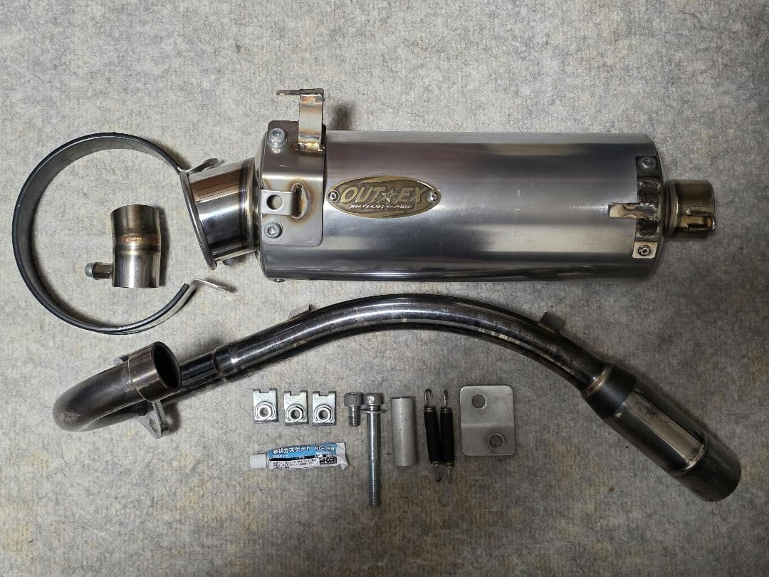 OUTEX ステンレススチールマフラー　モンキー125