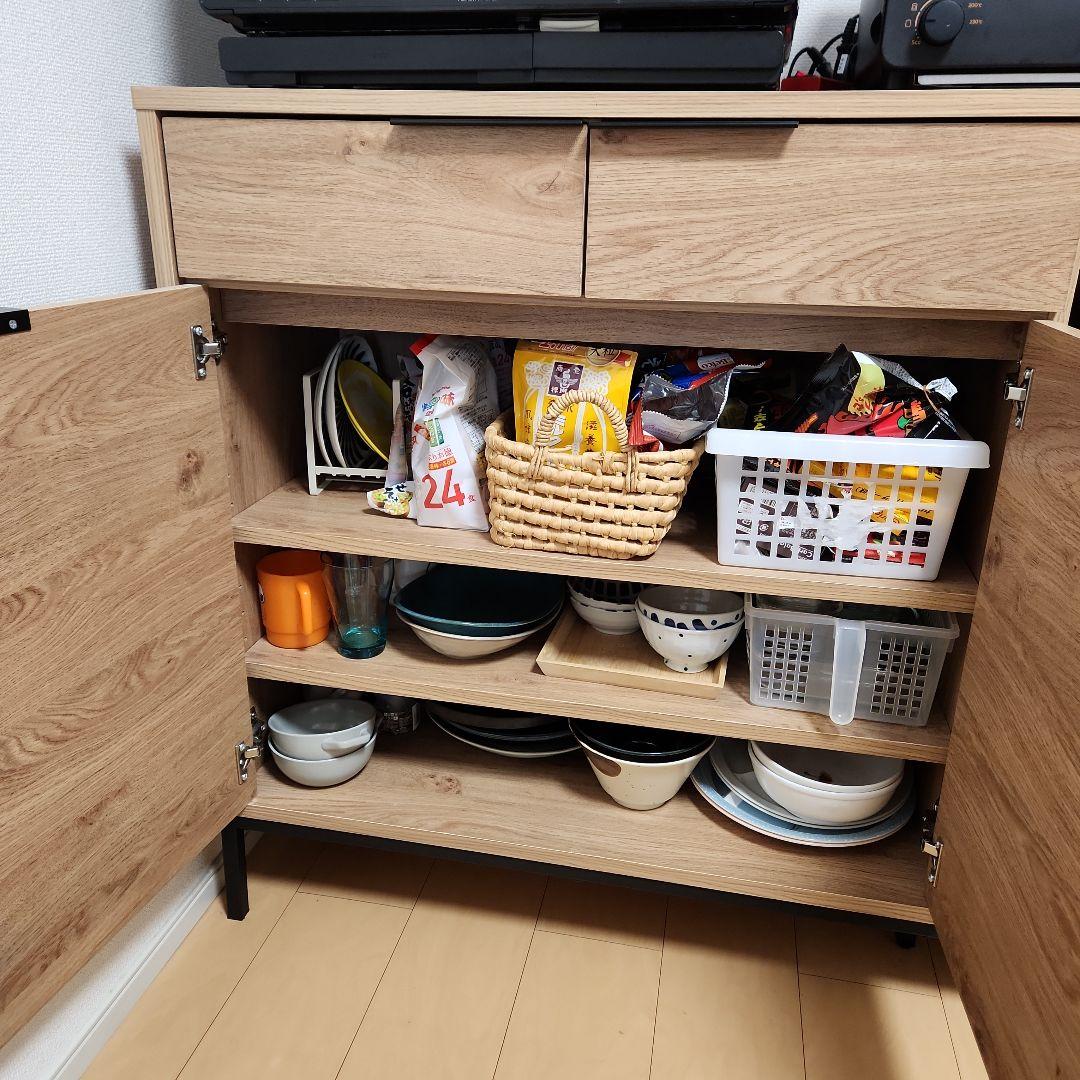 値下げしました！バロッカ　キッチンカウンター ナチュラルウッド