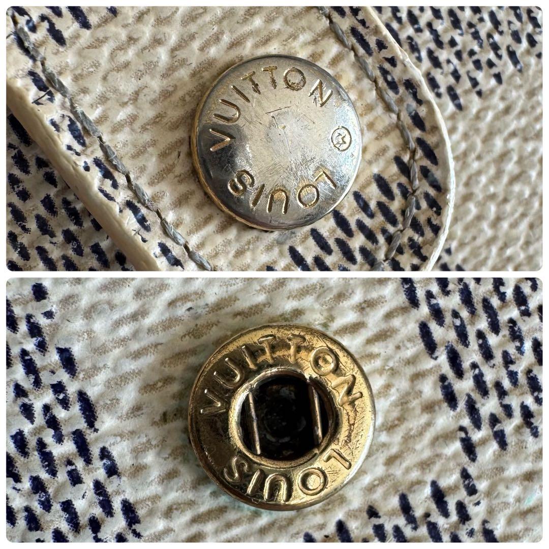 【新型】ルイヴィトン　ダミエ　アズール　ヴィエノワ　カード８枚　コンパクト　財布