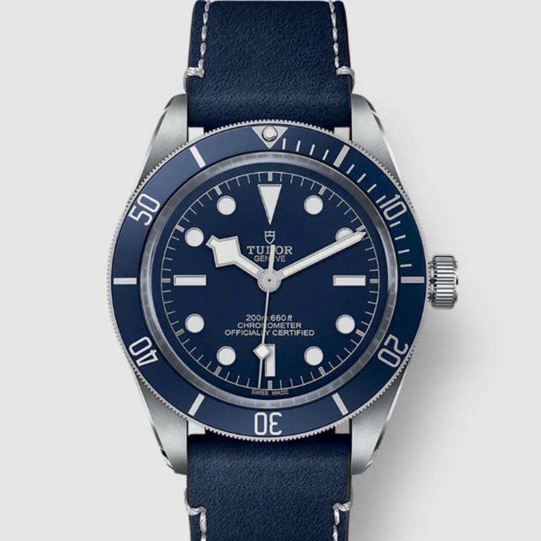 チューダー 純正 BB58用 ブルー“ソフトタッチ”ストラップ 新品・