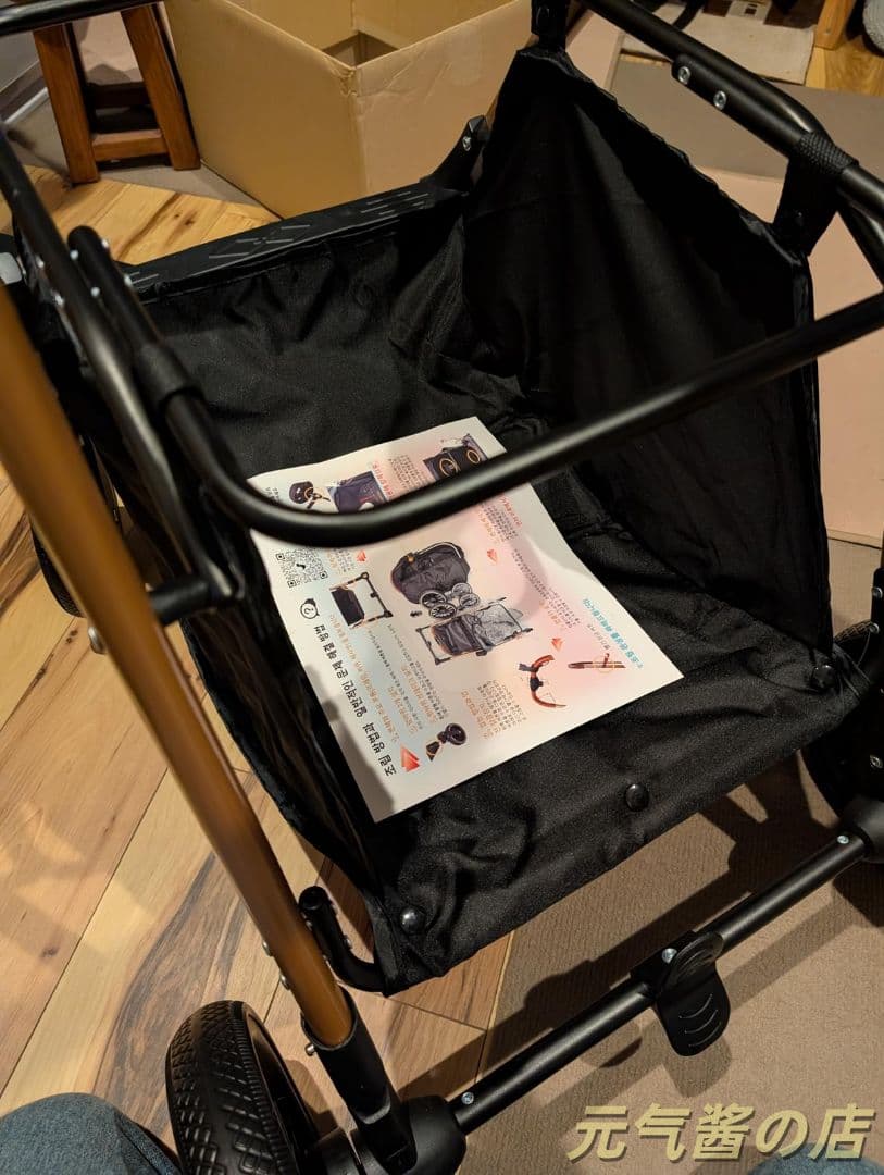 分離型ペットカート 折りたたみ耐荷重 20kg前輪 360° 回転 ブレーキ付き