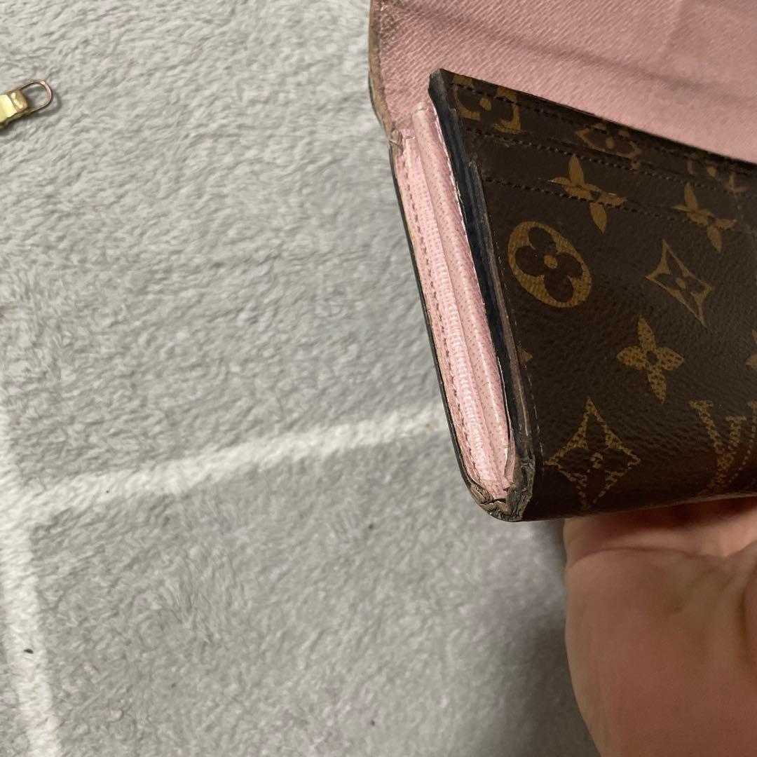 Louis Vuitton モノグラム 長財布　少し訳あり