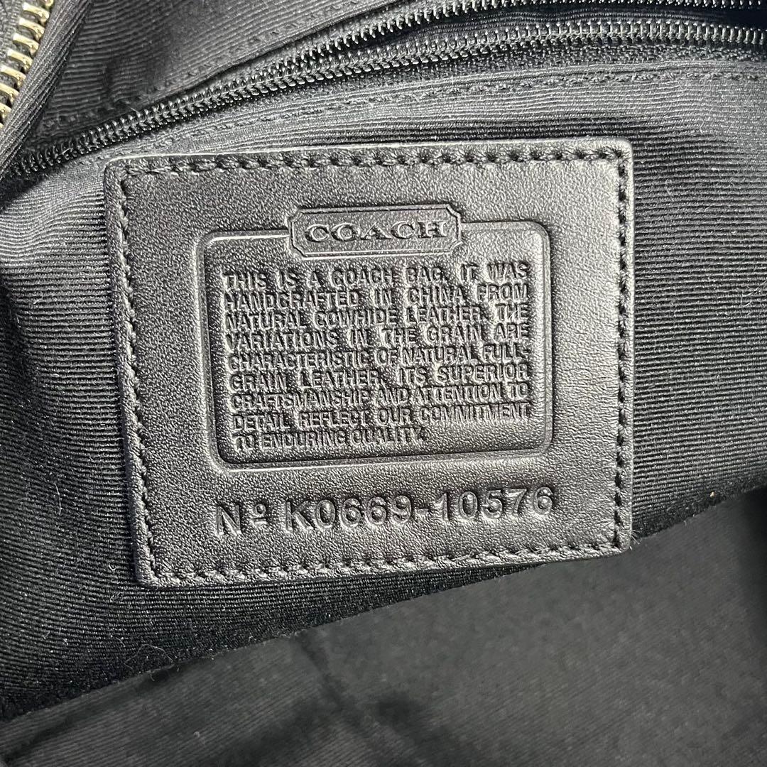 バッグ Coach Hobo Shoulder Bag Black Leather