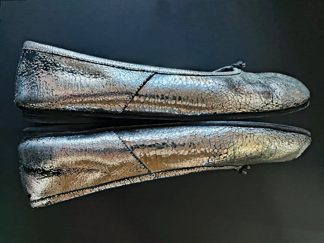 Maison Margiela│「タビ」ブロークンミラー バレエシューズ 40