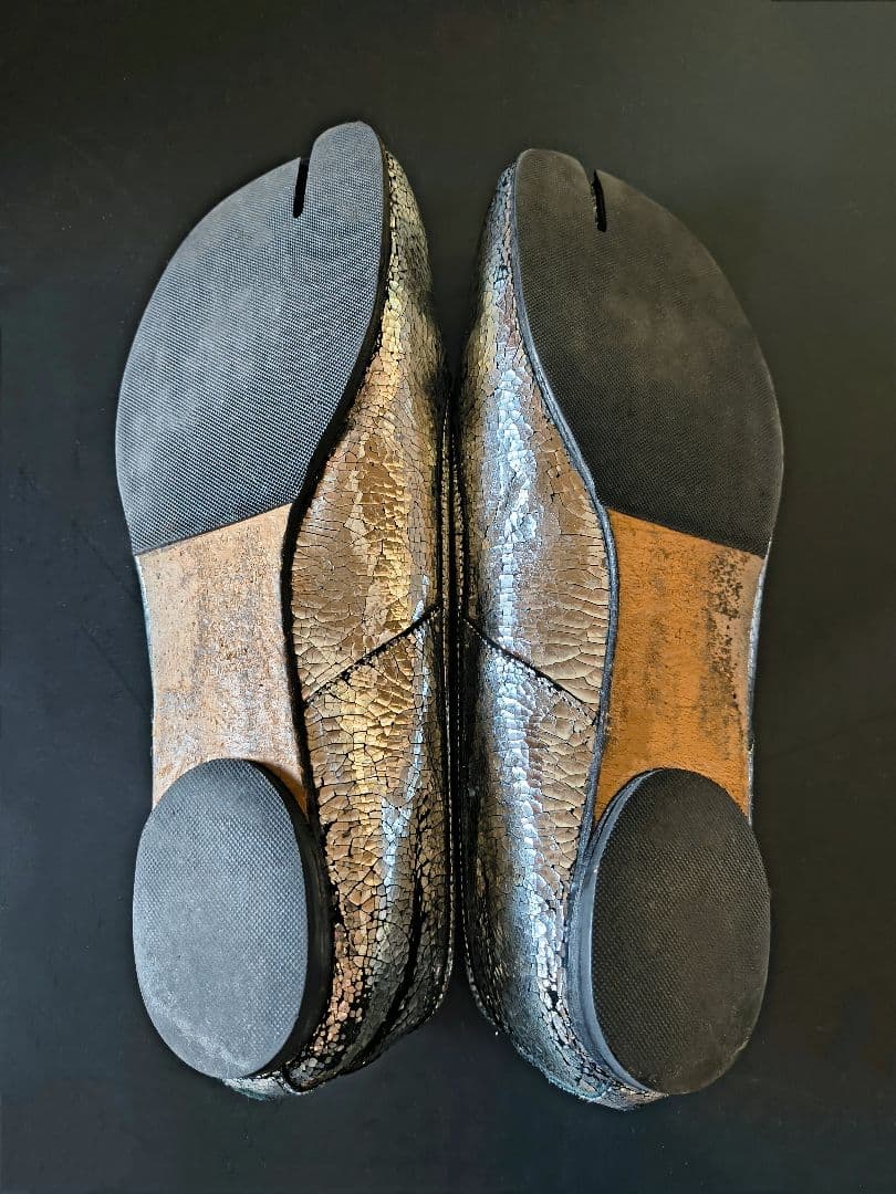 Maison Margiela│「タビ」ブロークンミラー バレエシューズ 40