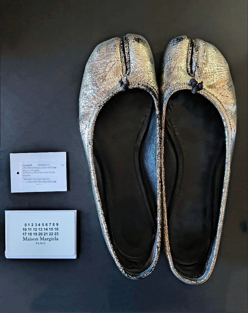 Maison Margiela│「タビ」ブロークンミラー バレエシューズ 40