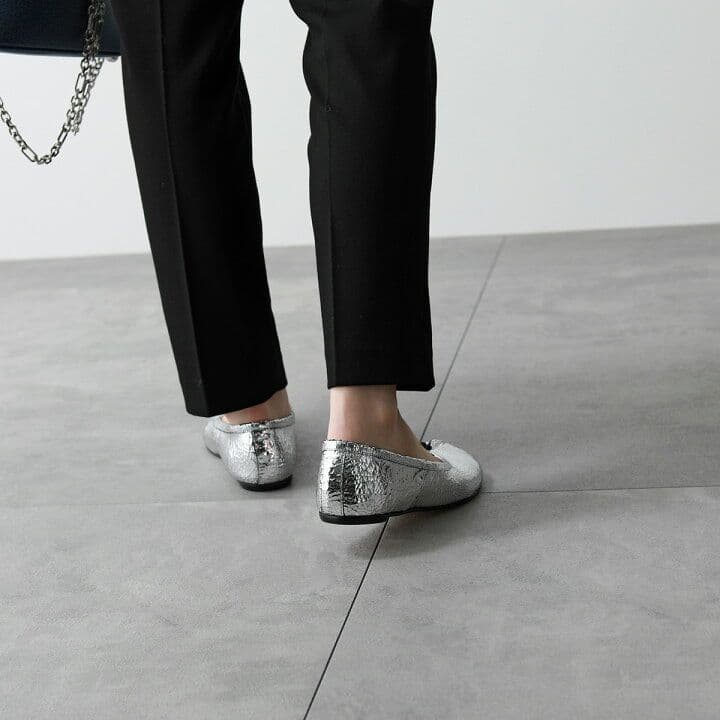 Maison Margiela│「タビ」ブロークンミラー バレエシューズ 40