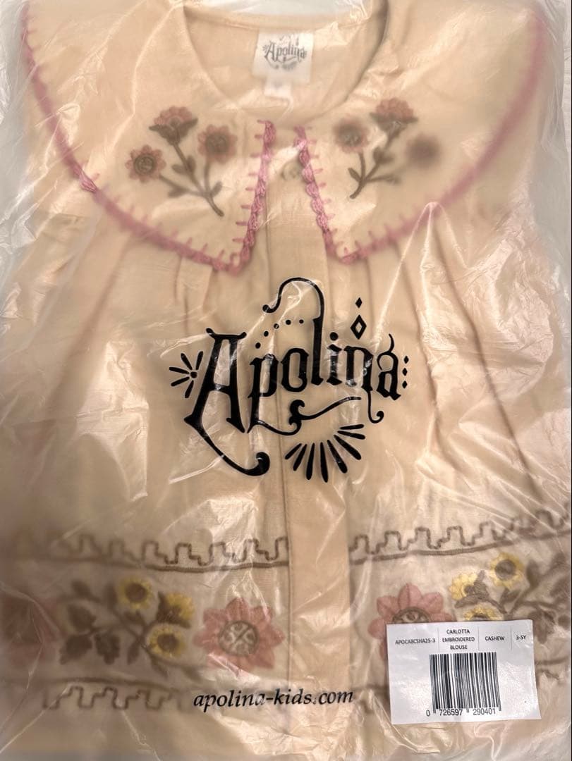 【新品】Apolina アポリナ 刺繍ブラウス 3-5y blouse