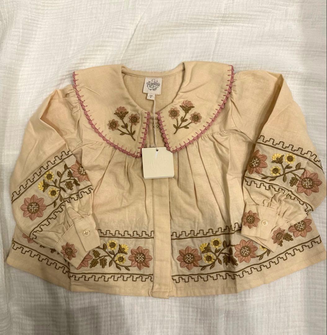 【新品】Apolina アポリナ 刺繍ブラウス 3-5y blouse