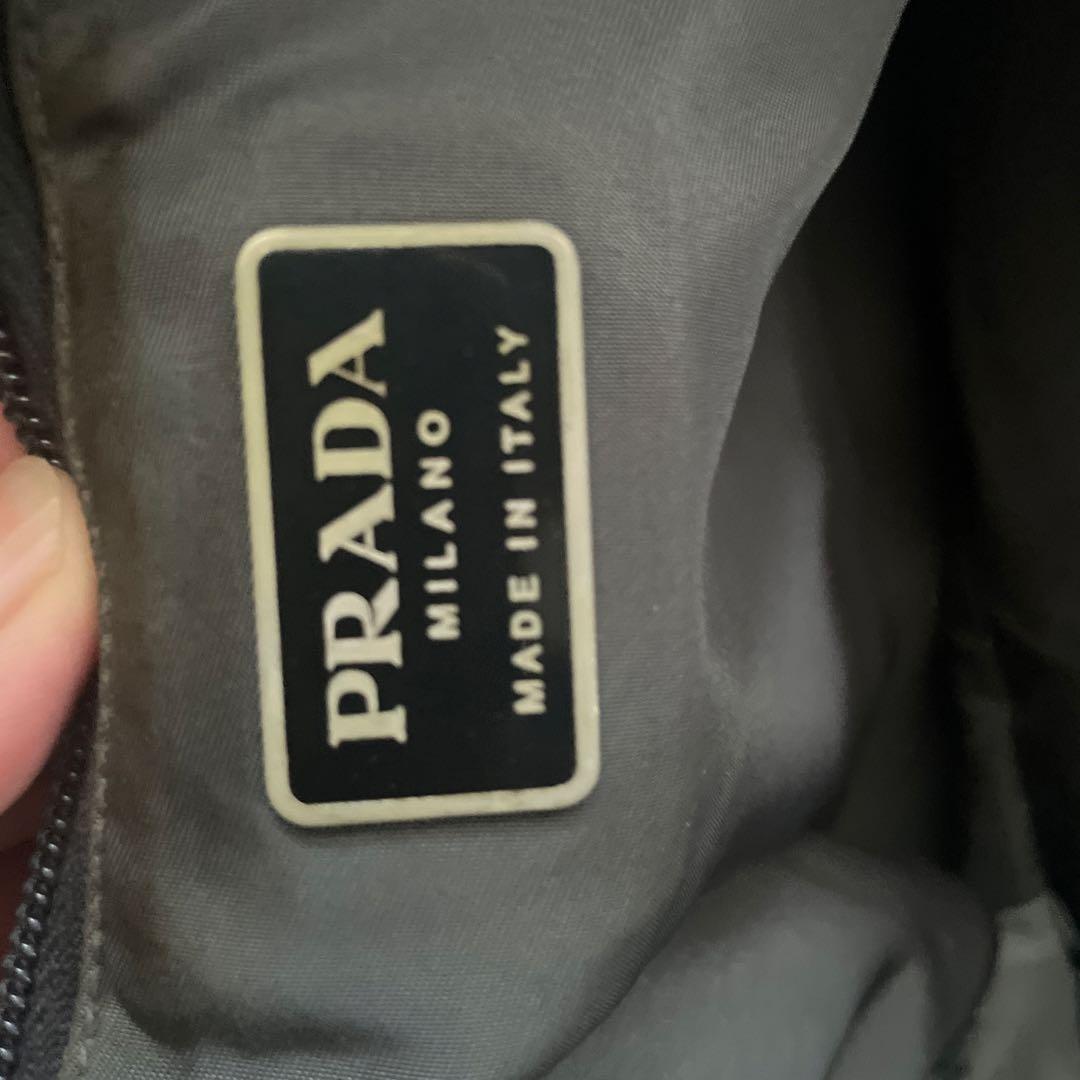 プラダスポーツ　ブラックナイロンバッグ