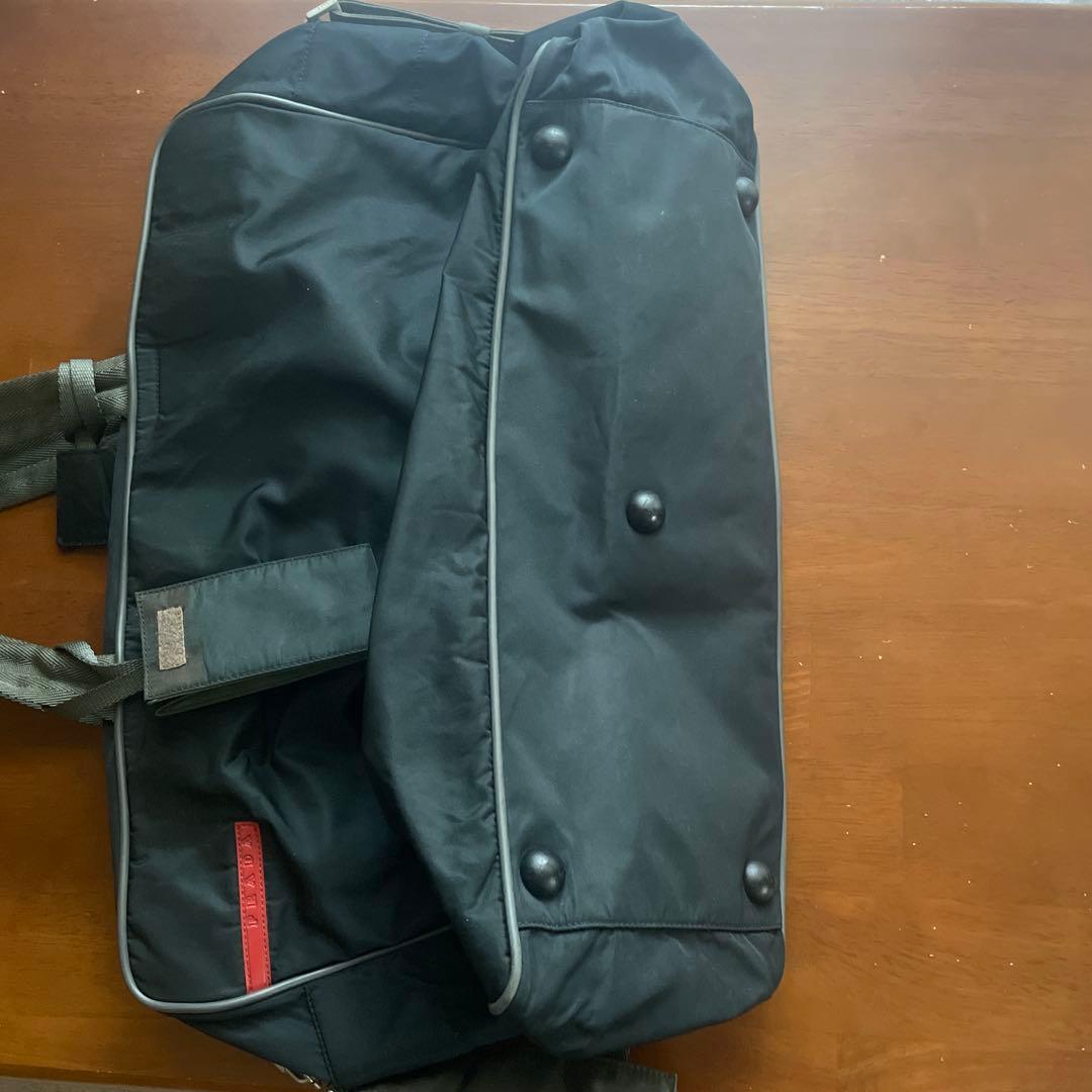 プラダスポーツ　ブラックナイロンバッグ