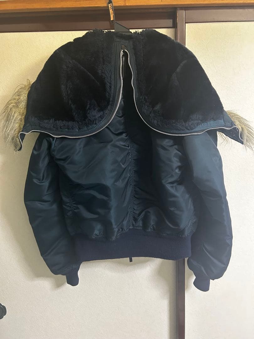 USA 90s ALPHA アルファ N-2B フライトジャケット L ネイビー