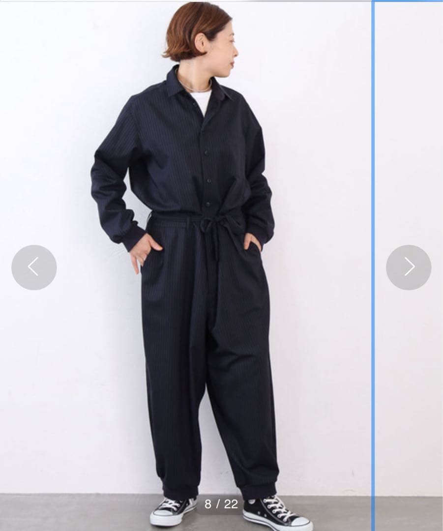 JOURNAL STANDARD LUXEピンスト オールインワンネイビー