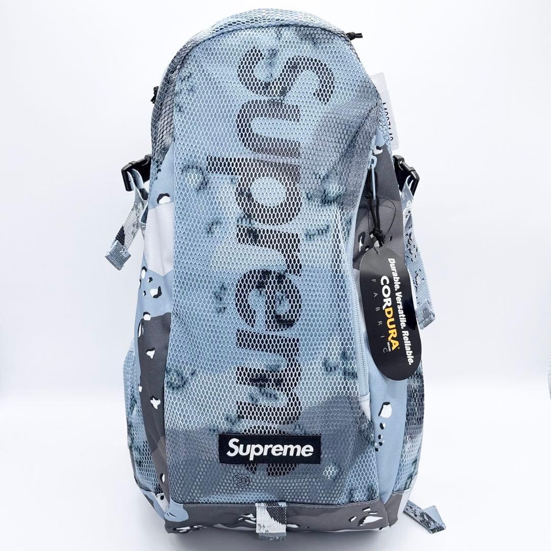 【新品タグ付き】Supreme リュック カモフラ　迷彩柄 メッシュ