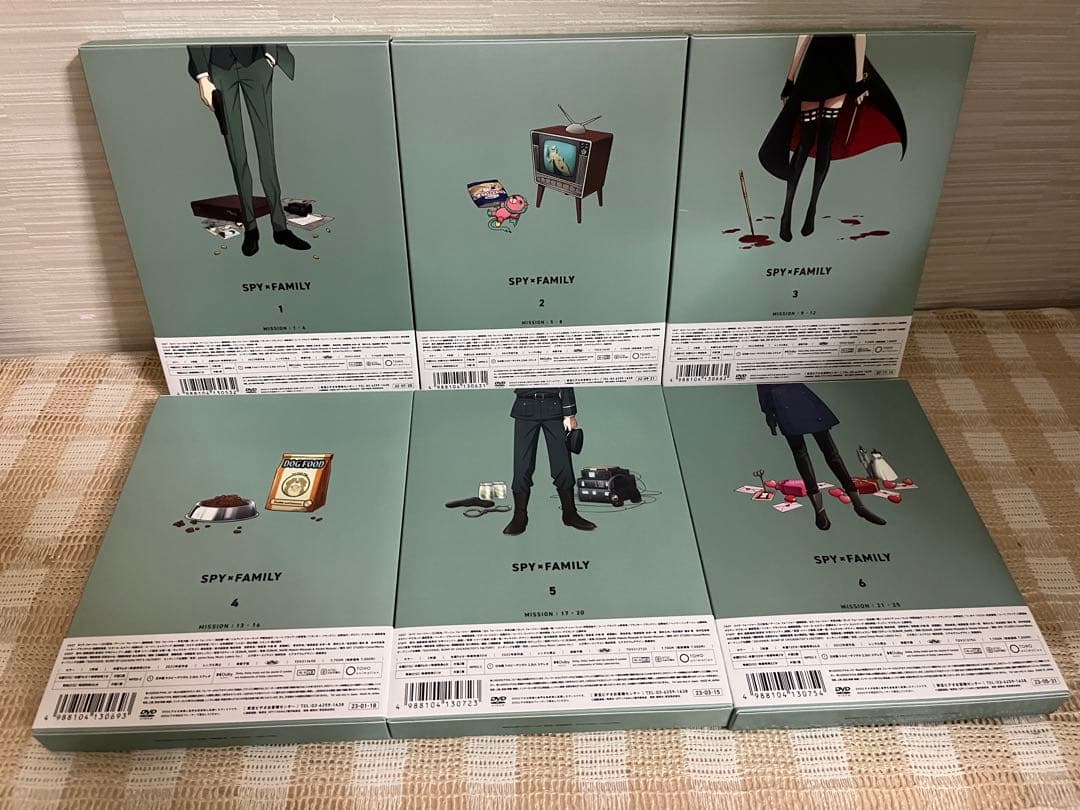 SPY×FAMILY スパイファミリー　初回全6巻セット DVD