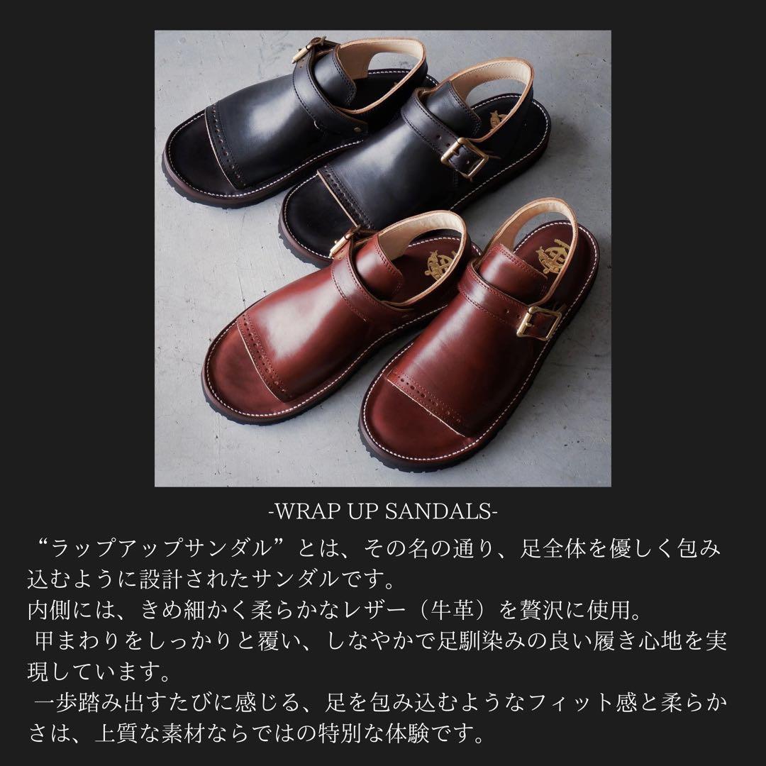Argo アルゴ WRAP UP SANDALS ホースバット レザーサンダル