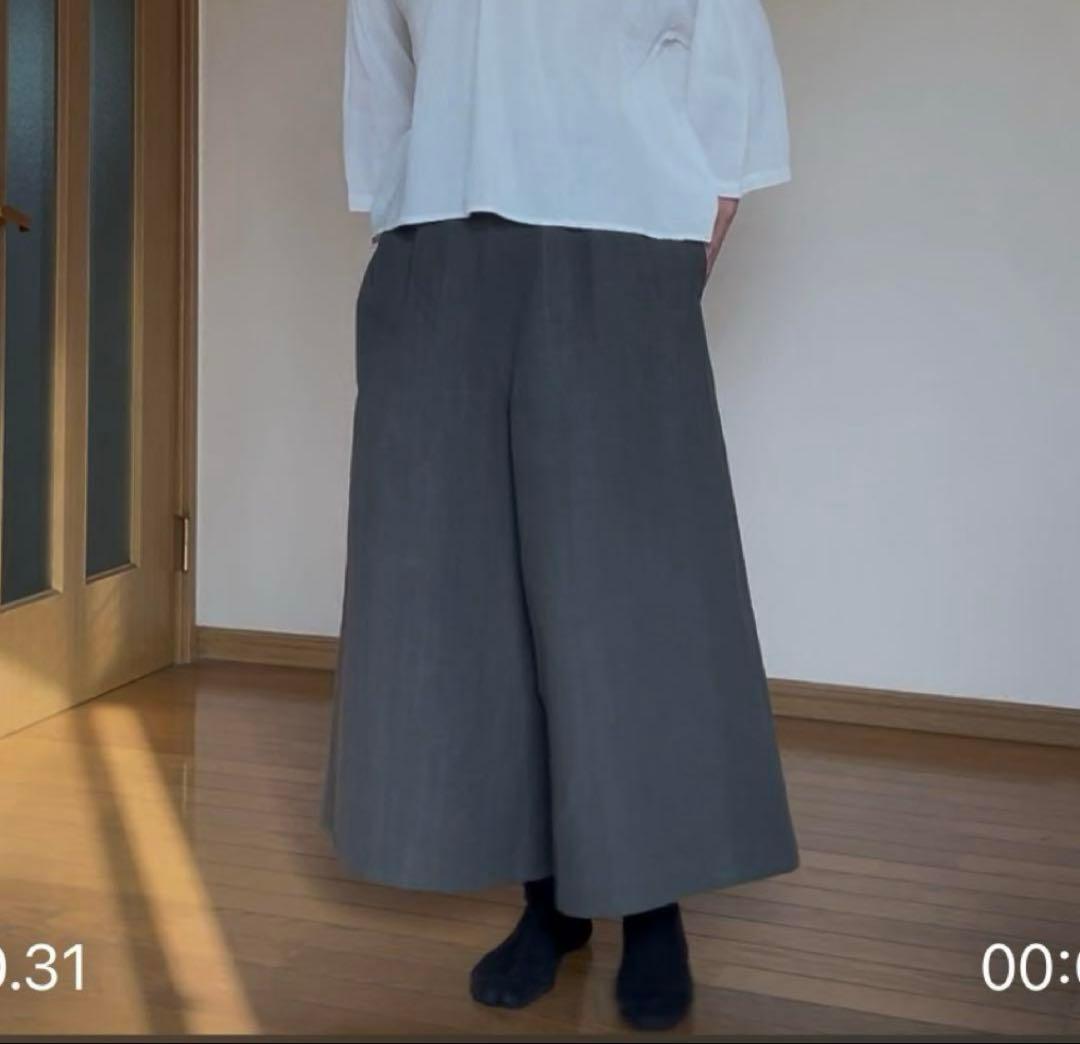 おまとめ専用です。藍染め絣　墨染め 国産生地　備後節織　ワイドパンツ