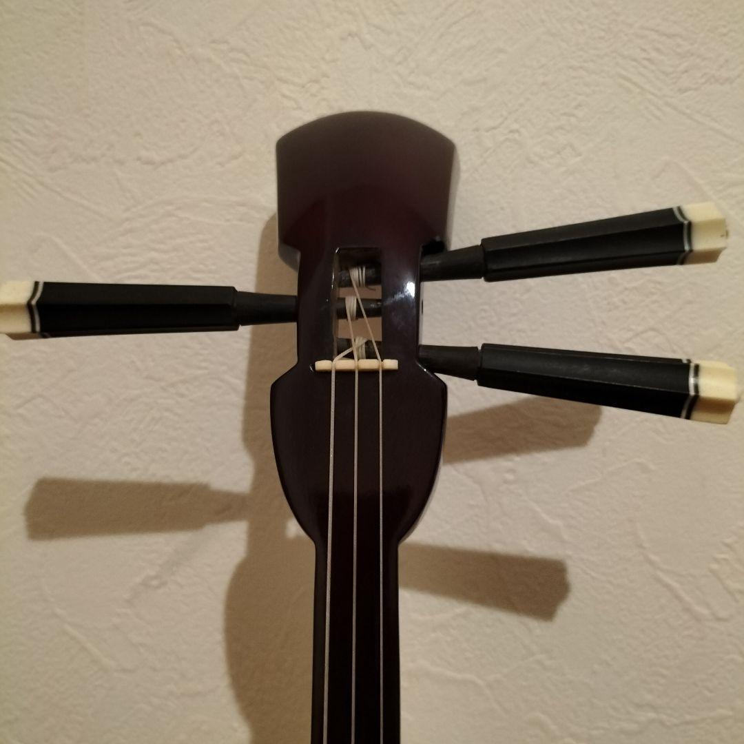 三線 沖縄 蛇皮表1枚張り 裏強化張り 棹重め