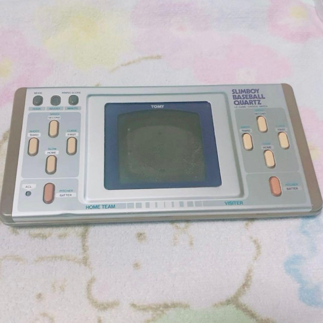 【ジャンク品】TOMY SLIMBOY BASEBALL QUARTZ ゲーム機