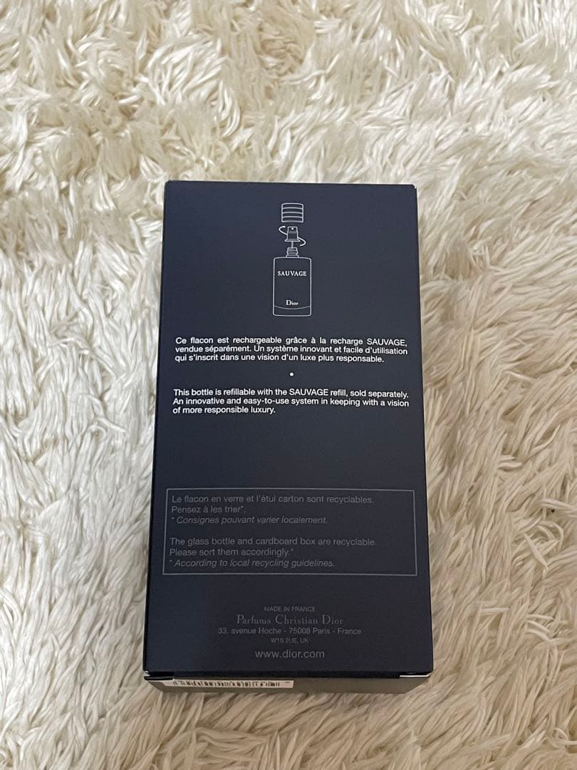 香水(男性用) Dior Sauvage Eau de Toilette 100 ml