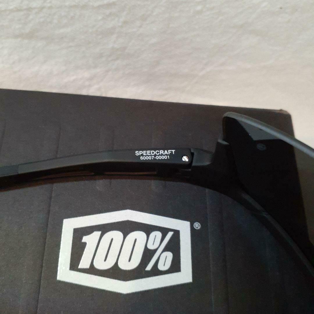 100% SPEEDCRAFT ブラック ワンハンドレッド サングラス