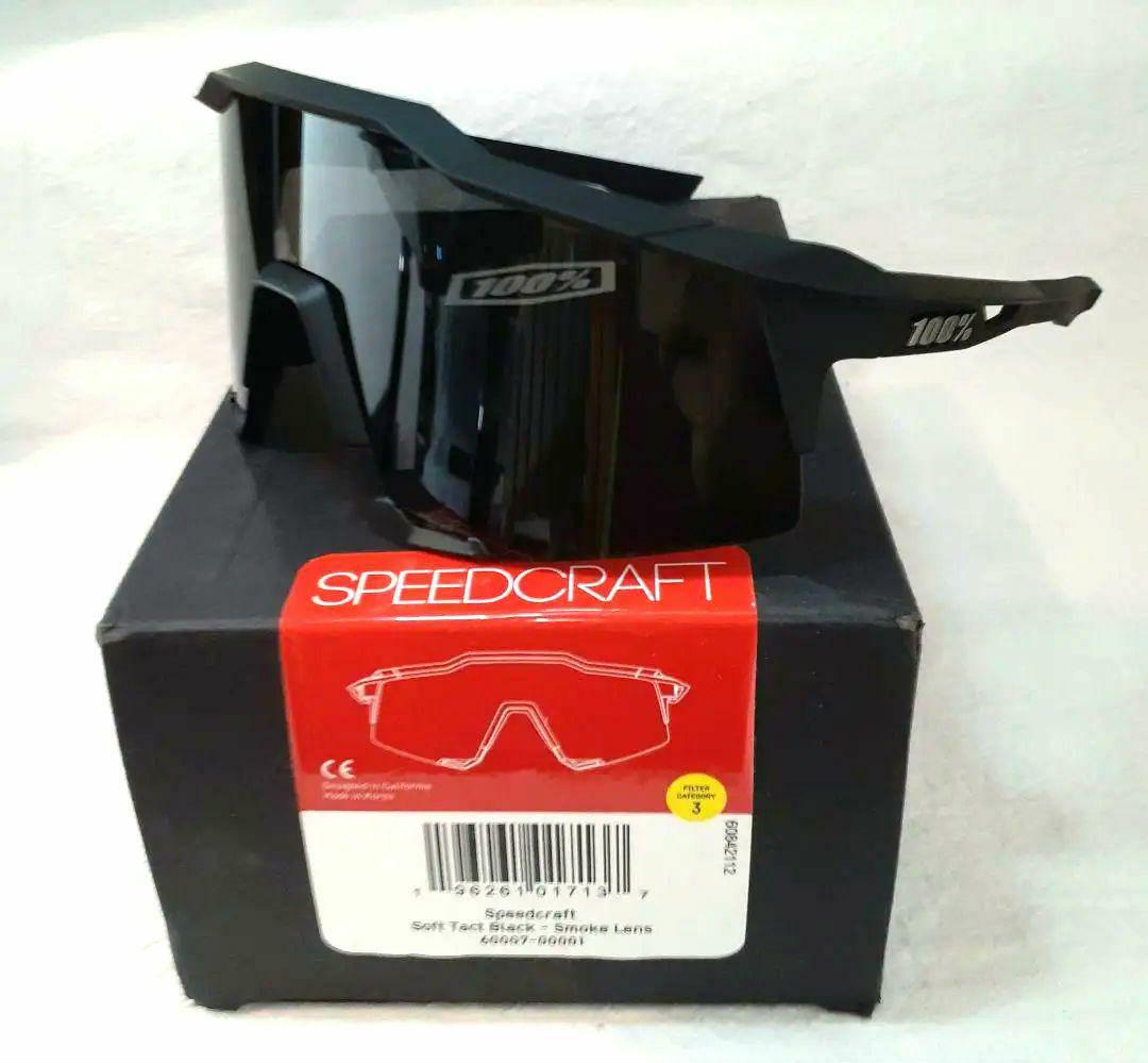 100% SPEEDCRAFT ブラック ワンハンドレッド サングラス