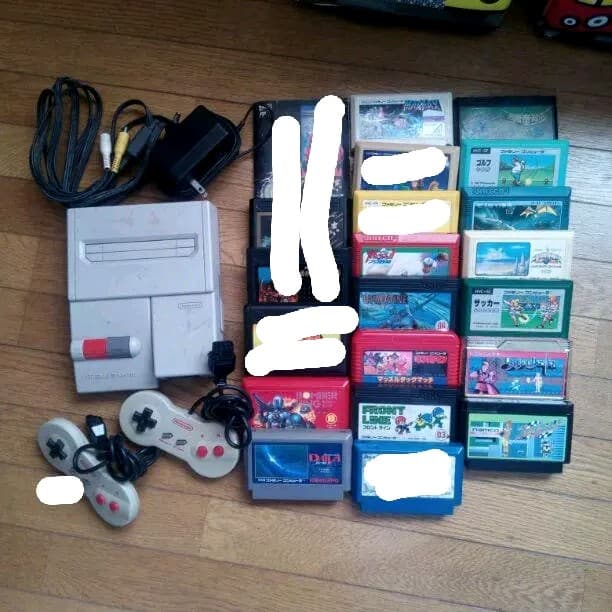ニューファミコン本体&ソフト14本セット　ＦＣ