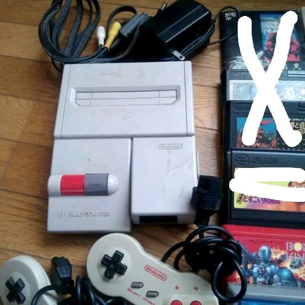 ニューファミコン本体&ソフト14本セット　ＦＣ