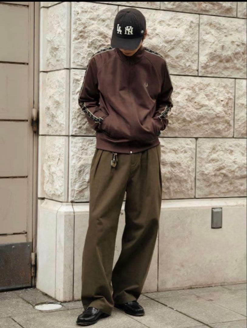 Fred Perry トラックジャケット ブラウン　風早ゆうた様着用 M
