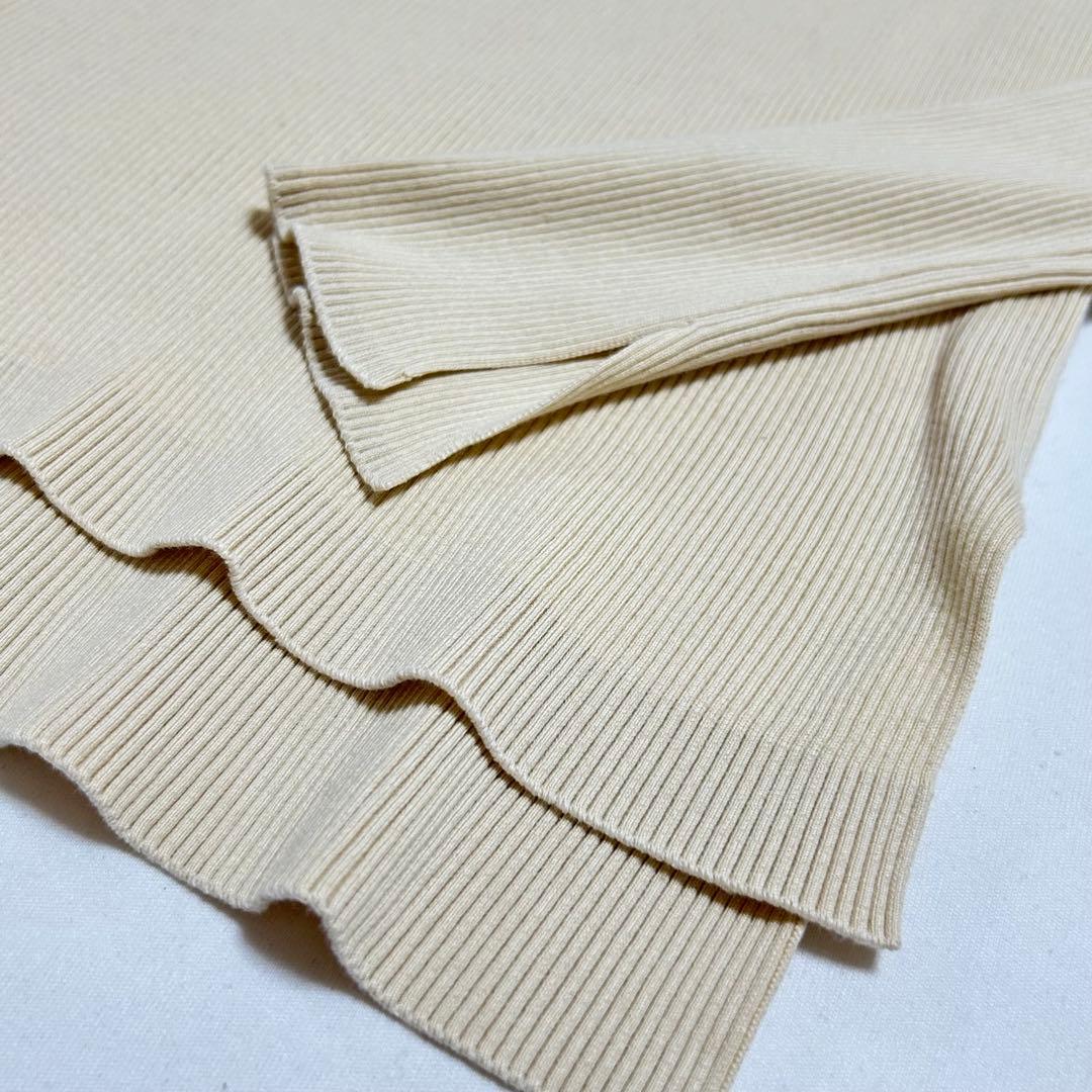 AURALEE x ロンハーマン ギザボートネック プルオーバーリブカットソー0