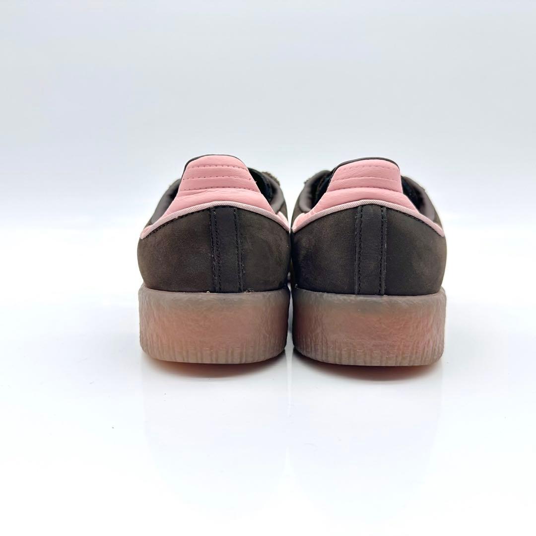 【美品】アディダス サンベイ ブラウン ピンク スウェード ガムソール 厚底