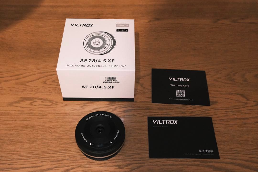 VILTROX AF 28/4.5 XF 単焦点レンズ