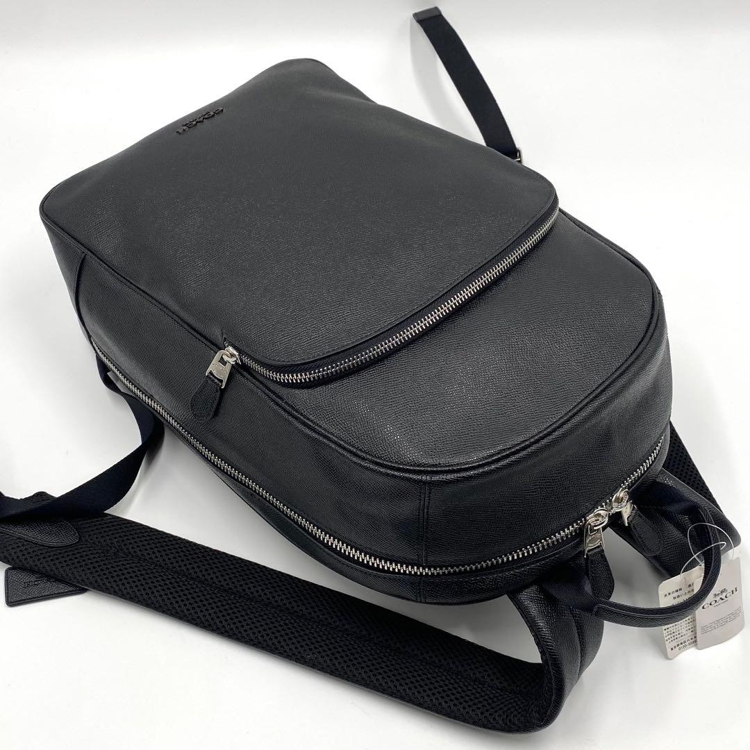 新品 コーチ COACH リュック バッグパック レザー A4 黒