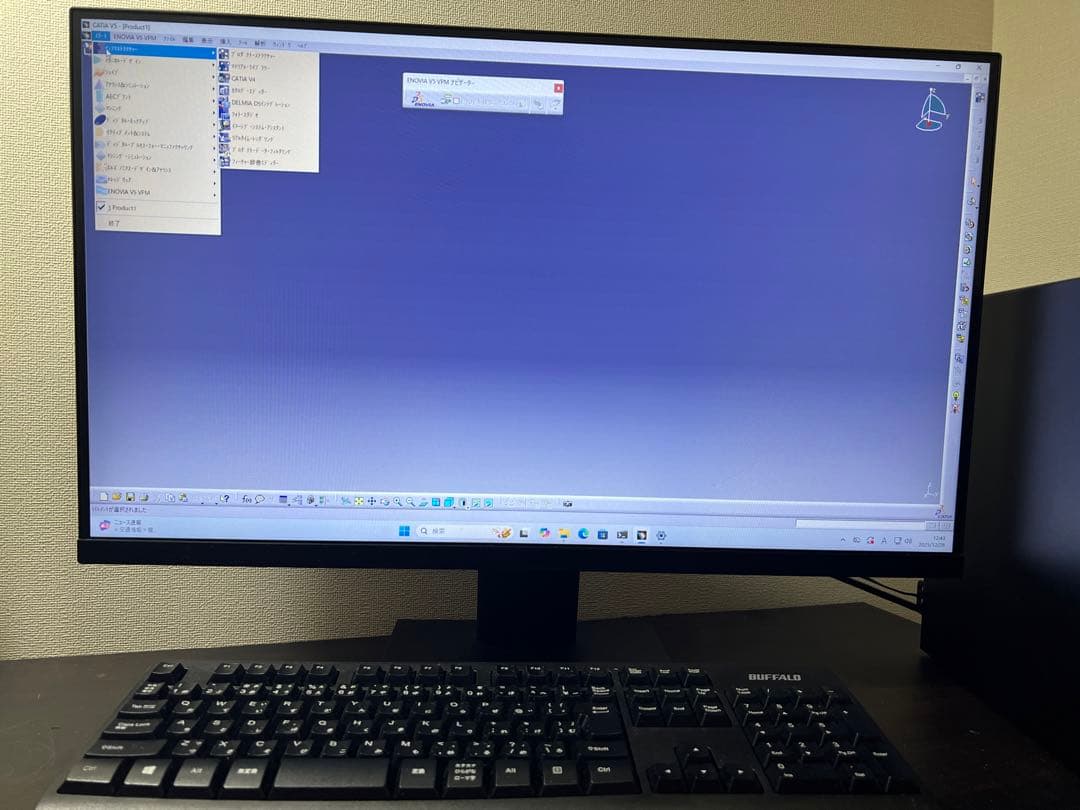 Dell, win 11, cad Catia v5 R20インストール済み