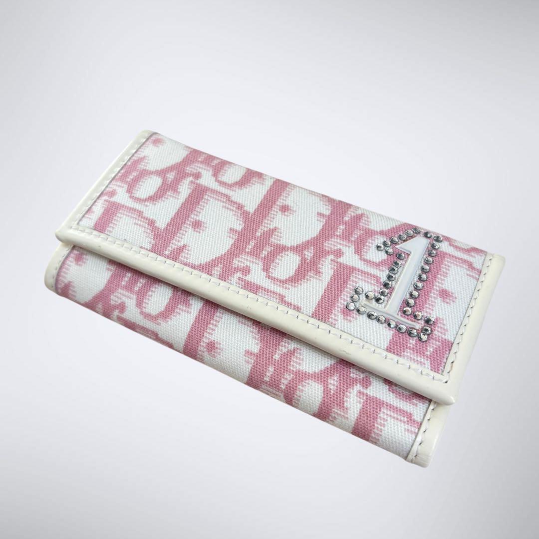 奇跡の美コンディション◎Dior キーケース トロッター ピンク No.1 希少