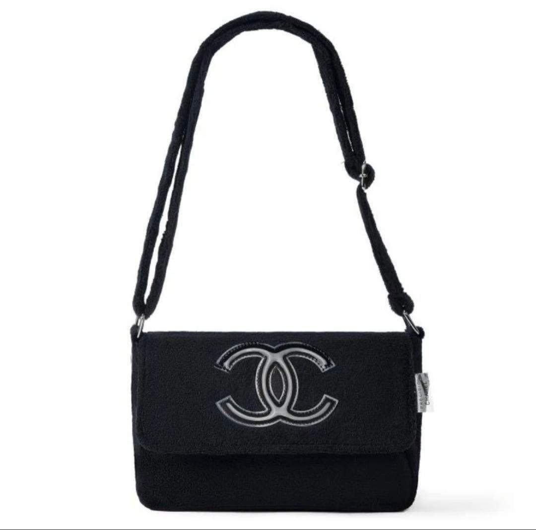 シャネル　ノベルティ　ショルダーバッグ 非売品　ブラック　パイル　バッグ