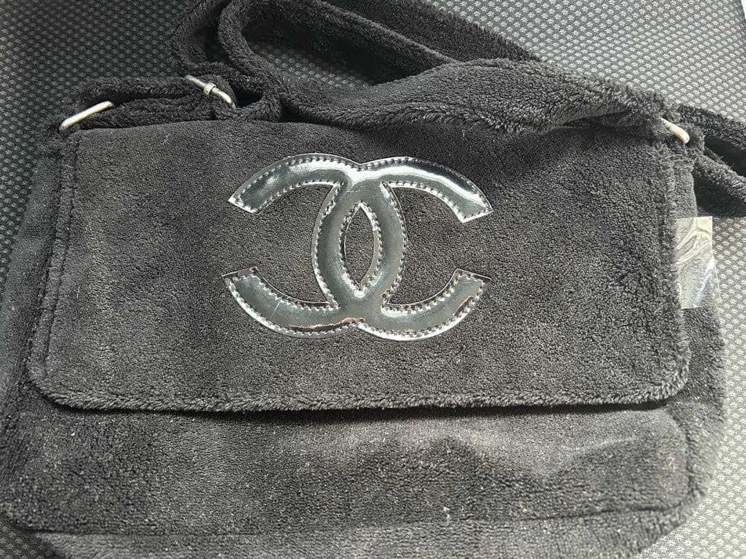 シャネル　ノベルティ　ショルダーバッグ 非売品　ブラック　パイル　バッグ