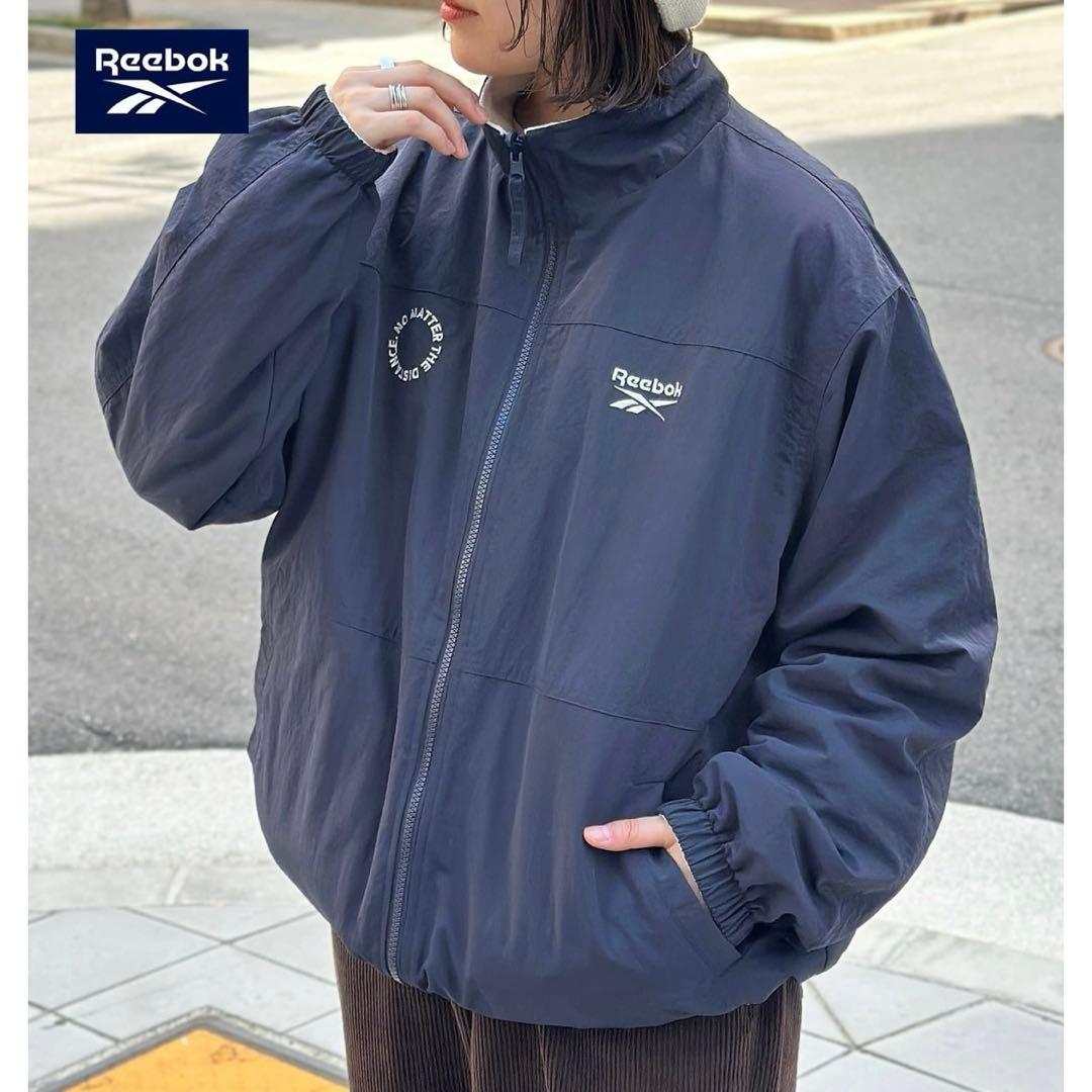 CPCM Reebok リバーシブルブルゾン☆ネイビー M