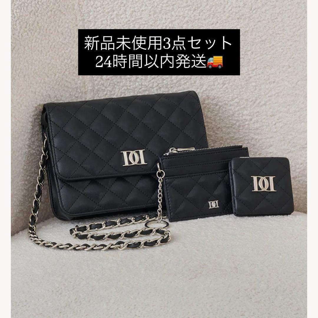 新品未使用 Darich ダーリッチ キルティングショルダーバッグ　黒