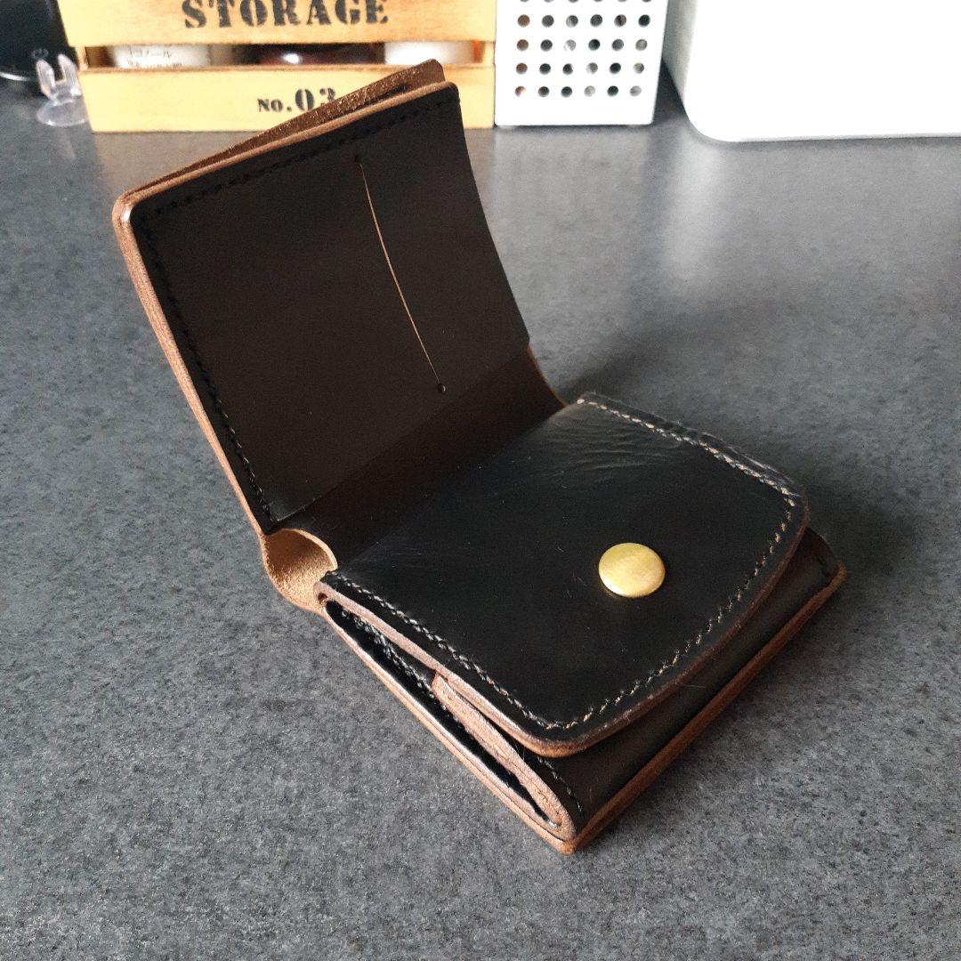 HORWEEN★クロムエクセル　二つ折り財布 ★ブラック