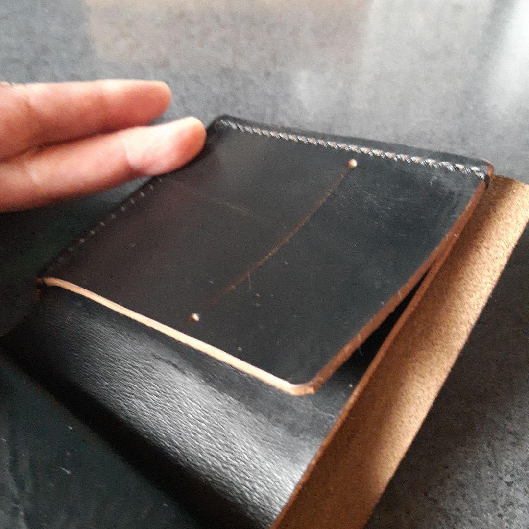 HORWEEN★クロムエクセル　二つ折り財布 ★ブラック